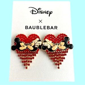 🎁 BaubleBar Disney Minnie Mouse Mickey Mouse Kiss Heart